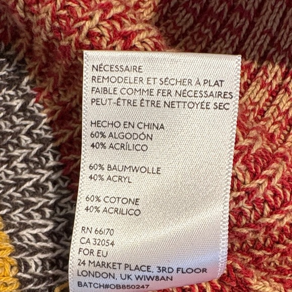 Urban Outfitters Burgundy and Mustard Striped Sweater - Picture 5 of 9